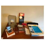 BOX OF SHEET PROTECTORS, RESUME ENVELOPES, HOLE