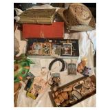 MARX DOLL HAS ARM DAMAGE, TIN, HAT, SHELLS, ETC.