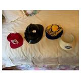 FIREMAN HELMET, RED CROSS HAT BAD FOAM, PITT POM