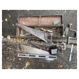 LEVEL, HAND DRILL, WOOD BOX