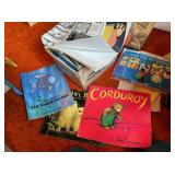 TOTE OF CHILDRENS BOOKS, ACTIVITY BOOKS, COLORING
