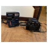POLAROID ONE STEP FRASH INSTANT CAMERA AND CANON