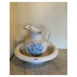 KT&K CO SEMI VITREOUS PORCELAIN WASH BOWL AND