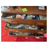 CONTENTS OF 3 DRAWERS INCLUDING STICKERS, CRAFT