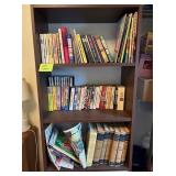 3 SHELVES OF BOOKS INCLUDING SCI FI PAPER BACKS