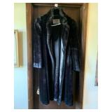 FULL LENGTH FAUX FUR COAT