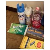 CLEANING SUPPLIES, LAMP OIL, ALUMINUM FOIL