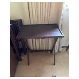 SET OF 4 TV TRAY TABLES WITH CADDY