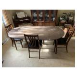 MCM STANLEY FURNITURE DINING SET WITH 4 CHAIRS,