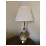 GENIE BOTTLE SHAPED MCM LAMP WITH WOOD NECK AND