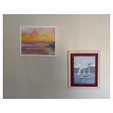 TWO HAND PAINTED ART PIECES