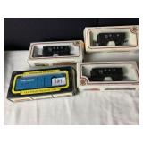 (4) CARS - 3 BACHMAN & BACHMAN HO SCALE OLD WEST