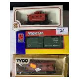 TYCO HO CAR, BACHMANï¿½S, FRIGHT CAR - 4 TOTAL