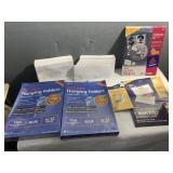 WINDOW ENVELOPES, PAPER CLIPS, TAPE DISPENSERS,