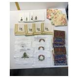 EMBROIDERED COASTERS, COCKTAIL NAPKINS AND MINI