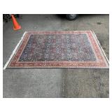 HAND WOVEN CARPET 132" X 93" BEAUTIFUL COLORS AND
