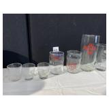 ETCHED BAR GLASSES AND SHOT GLASSES