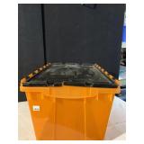 ORANGE FLIP LID STORAGE CONTAINER