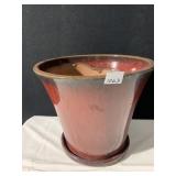 GLAZED PLANTER W/ LINER