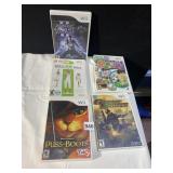 WII GAMES- PUSS AND BOOTS, FIT, STAR WARS FORCE,