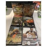 PLAYSTATION 2 GAMES INCLUDING - NBA LIVE, TROPHY