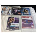 PS3- SING STAR, METAL GEAR SOLID, ETC.