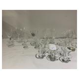 HANDLED CORDIALS, BRANDY GLASSES ETC.