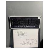 FAMILY SIGNS MIRRORED BACK ON 1