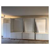 3 WHITE STORAGE CABINETS WITH EXTRA SHELVES EASY