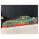 NASCAR PLAQUE NO HANDS ON CLOCK