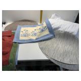 PLACEMATS, KING 100% COTTON LIGHT BLUE BLANKET