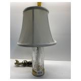 WATERFORD 14" H DRESSER LAMP BRASS BASE