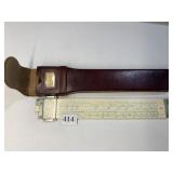 POST VERSA LOG LEATHER CASE SLIDE RULE