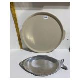 SUPER STONE UNUSED PIZZA STONE AND YORK METAL