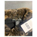 NORTON MCNAUGHTON 2 X SWEATER BLACK W/ FAUX FUR