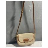DOONEY BOURKE CREAM LEATHER SHOWS USE LONG STRAP