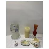 CANDLE, VASES, PITCHER BY BUNNYKINS ROYAL DOULTON