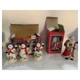 SNOWMEN AND SANTA IN BOXES