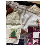 QUILTED HOLIDAY, TABLE RUNNERS, TABLE CLOTHES