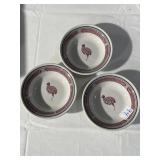 STERLING CHINA 3 BOWLS