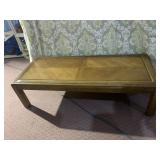 COFFEE TABLE USA W/ BRASS ACCENT