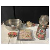 STAINLESS BOWLS, COASTERS ETC.