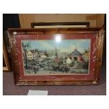 FRAMED PRINT 1393/1750.  26" X 41"