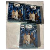 STAR WARS 3 BOXES OF TRADING CARDS
