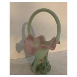 FENTON HAND PAINTED BASKET