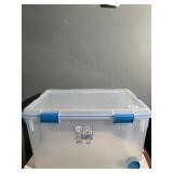 STERLITE 120 QT. BASKET BOX ON WHEELS W/ HANDLE