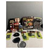 ZOMBIE MAKE-UP KIT, CRYSTAL CANDLE HOLDER,