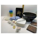 FOOD STORAGE, CROCK BOWL, ETC.