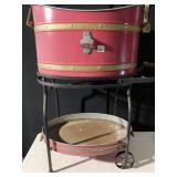 BEVERAGE CART 2 TIER W/ OPENER GREAT FOR BBQ