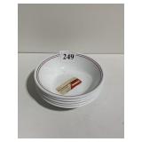 5 CORELLE DESSERT DISHES